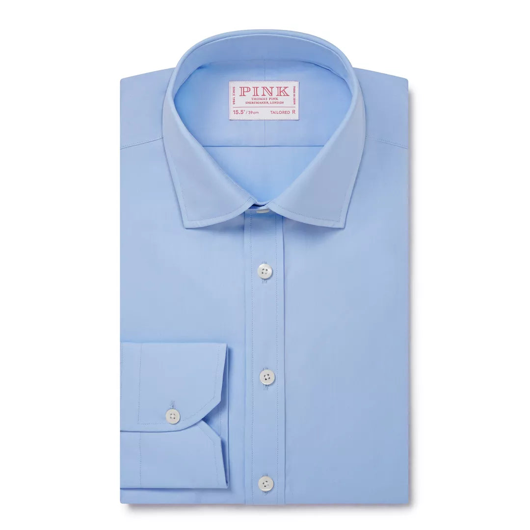 Pale Blue Tailored Fit Ramses Poplin Formal Shirt