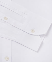 White Classic Fit Double Cuff Ramses Poplin Formal Shirt