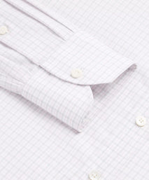 Pale Pink & Grey Classic Fit Shadow Casual Check Formal Shirt