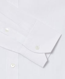 White Tailored Fit Essential Linen Button Down Smart Casual Shirt