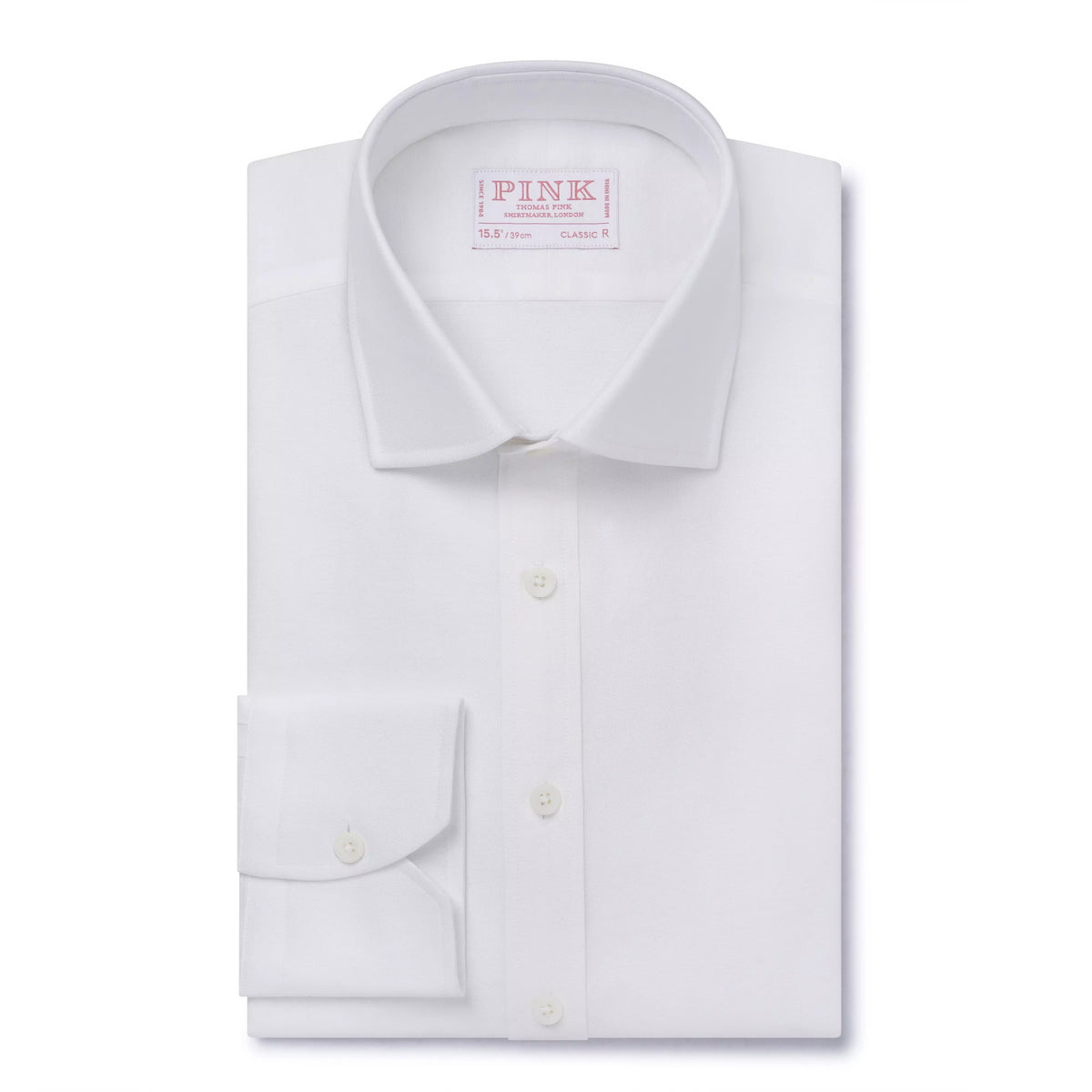 White Slim Fit Cotton Oxford Formal Shirt