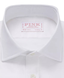 White Slim Fit Cotton Oxford Formal Shirt