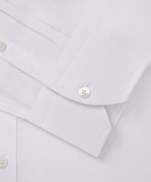 White Slim Fit Cotton Oxford Formal Shirt